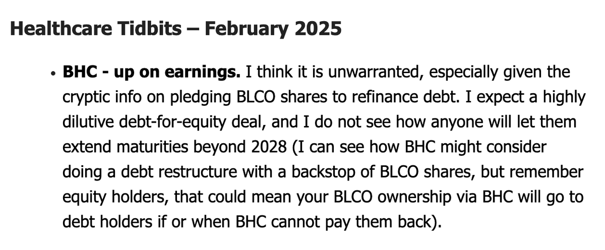 StreetBeatsPros's tweet photo. 🚨 $BHC is up on earnings… but should it be? 🚨
🔎 Dig into the cryptic $BLCO share pledge and why #WSBPro @davidmaris sees a highly dilutive debt-for-equity deal on the horizon. Equity holders—this could mean your $BLCO stake ends up in debt holders' hands.
Don't get caught off guard. Full breakdown here: https://t.co/pEqB44Sv9r 💰📉 #StockMarket #Investing #WallStreet