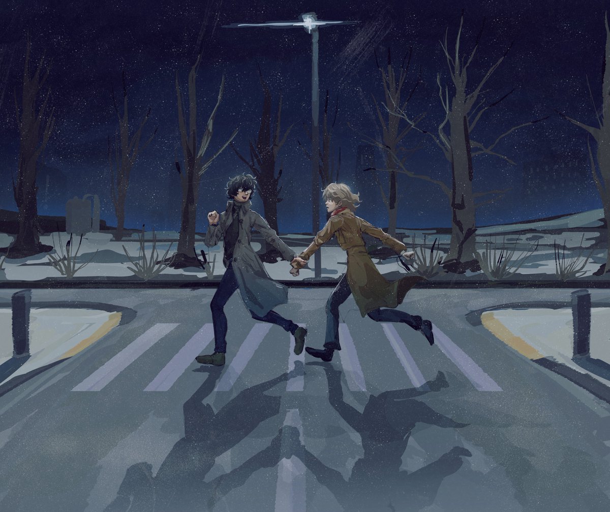 Buchaball's tweet image. #persona5 #shuake an attempt to finally learn how to make backgrounds, something i&apos;ve avoided for a long time