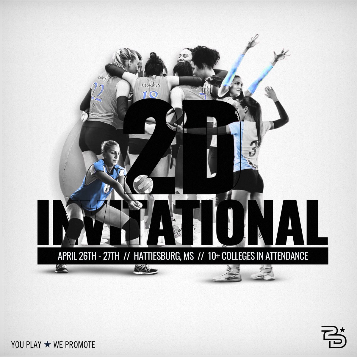 2D_sportsVB's tweet image. BY INVITE-ONLY. 

We're bringing together the best volleyball talent in the Southeast for an unforgettable tournament! Only the top teams will compete in Hattiesburg on April 26-27, 2025!

📲 volleyball.2dsports.org

#2D #YouPlay #WePromote #2DVolleyball #2DSports