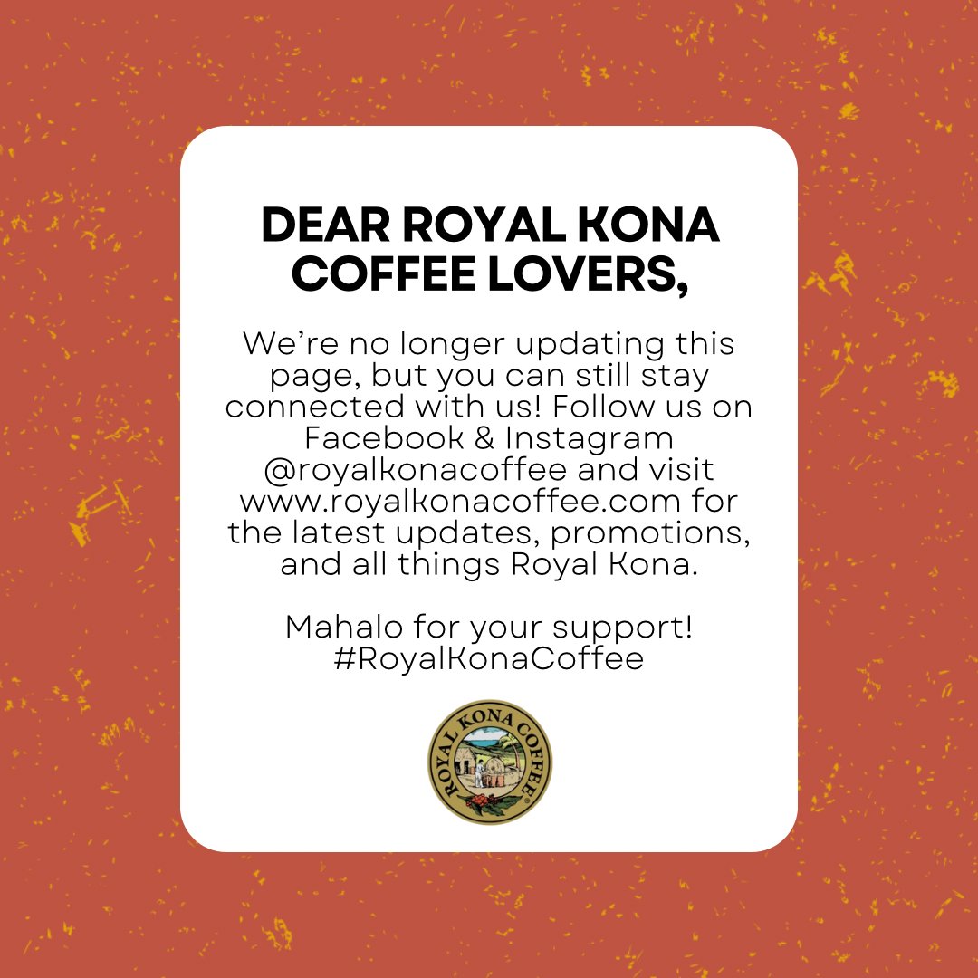 A note to our Twitter/X followers 🤍 #RoyalKonaCoffee