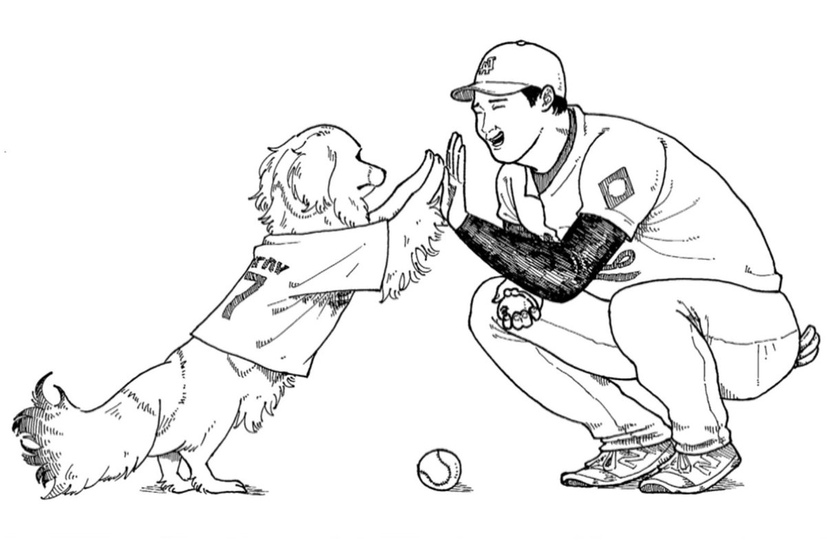 鉛筆画　犬　大谷　原画 マエケン上手い方だよ 自分も絵下手だけど 足の部分描けないわ