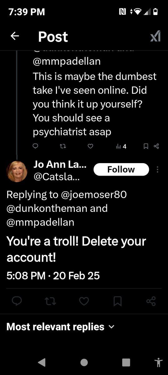 Love when dumb cunts get called out for being a dumb cunt only for them to respond with  another dumb comment then block me. One less dumb cunt post in my feed 👏👏👏