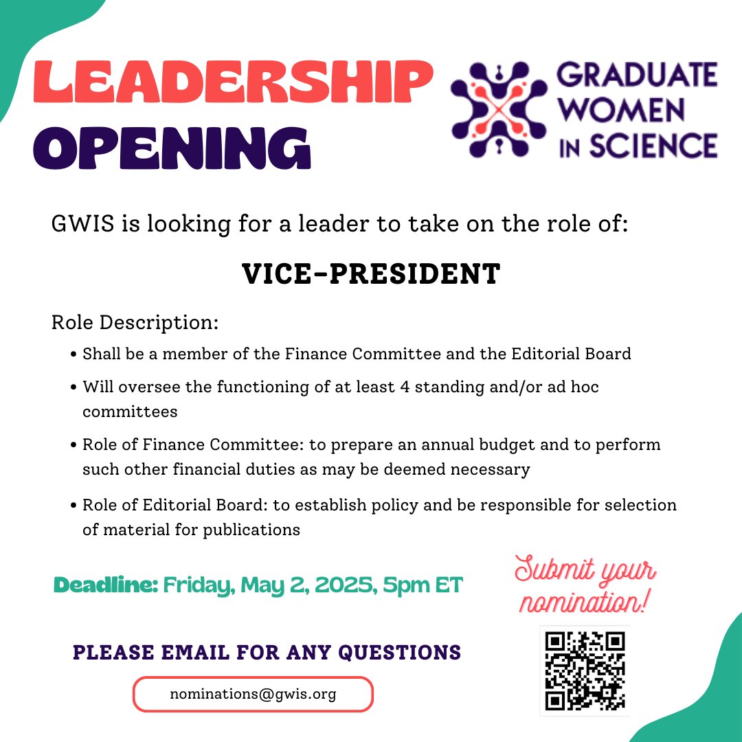 Graduate Women in Science (@gwisci) on Twitter photo 
