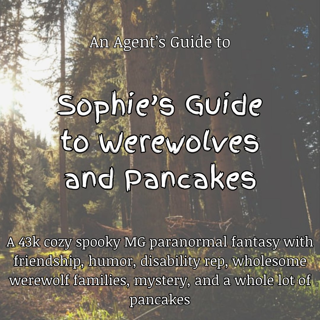 AshShees's tweet photo. Well, I just finished a massive R&R for my #amquerying #MG cozy spooky fantasy SOPHIE'S GUIDE TO WEREWOLVES AND PANCAKES so that means it's time to re-share my #AgentGuide but with updated stats!! #disabilityrep #OWNvoices https://t.co/PnwAX5pAFO