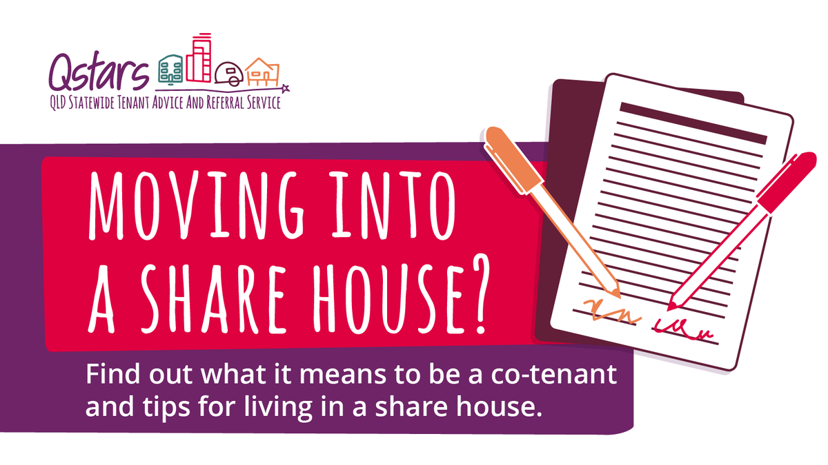 When you’re renting with others, it can be helpful to clearly set out what’s expected of each person in the household regarding the cleaning, shared bills and how disputes will be resolved. This is separate to the tenancy agreement. 
Find out more here:
tenantsqld.org.au/factsheets/sha…