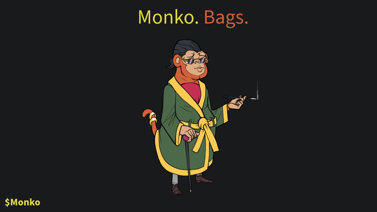I think $Monko still has a lot of running to do.
Hold tight.
Be. $Monko.