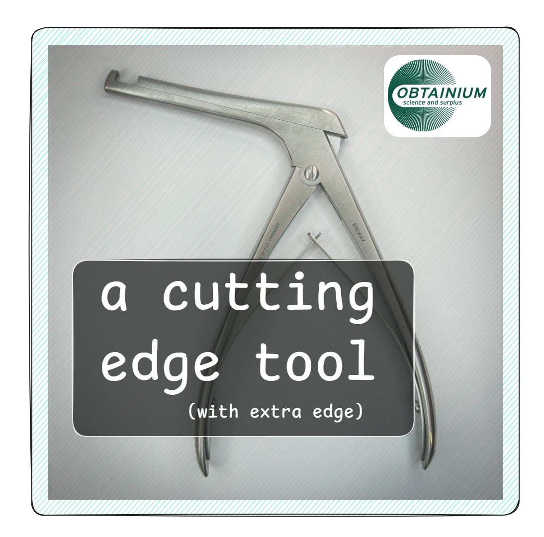 Obtainium's tweet photo. 🚀 Surgical-Grade Crafting? Yes, Please! 🚀 A Kerrison Rongeur with a 6.3mm Half-Oval Bite is more than a tool—it’s a gateway to masterpiece detail.  What would YOU create?
See It / Buy It Here👉 https://t.co/YWj0DnfjQg #cooltools #obtainium #MakerLife #edge https://t.co/Y3u2Bmn9pg