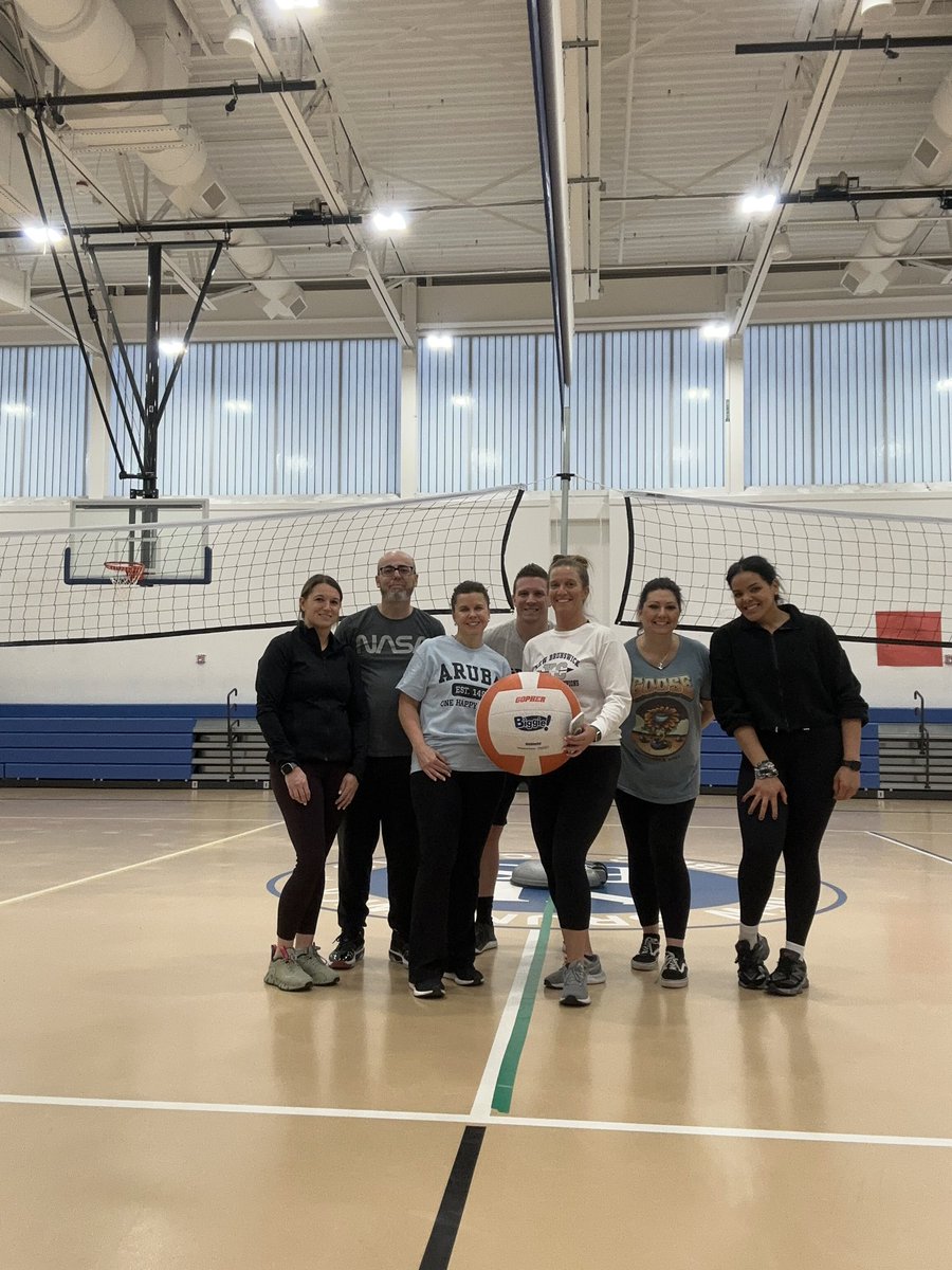 NBPS Health &amp; Wellness, volleyball style. Thank you <a href="/NBPS_CHPE/">Katie D’Ambrosia</a>!!