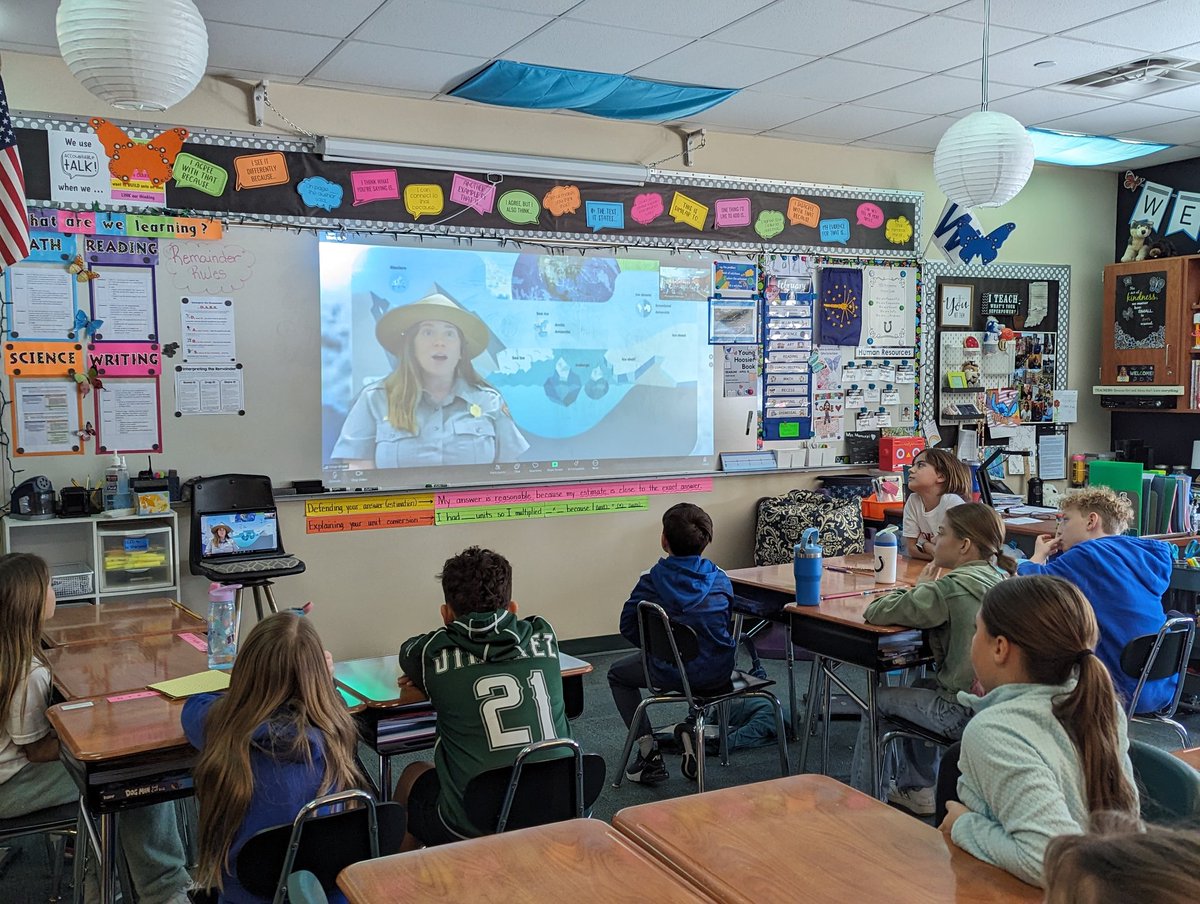 One of the best times of the year is here-National Park Project time! We have "traveled" virtually to several parks via recorded sessions but today we had a live session w/Ranger Gillian from <a href="/KenaiFjordsNPS/">Kenai Fjords NP</a> . She taught us so much about glaciers and you can tell she ❤️ her park!
