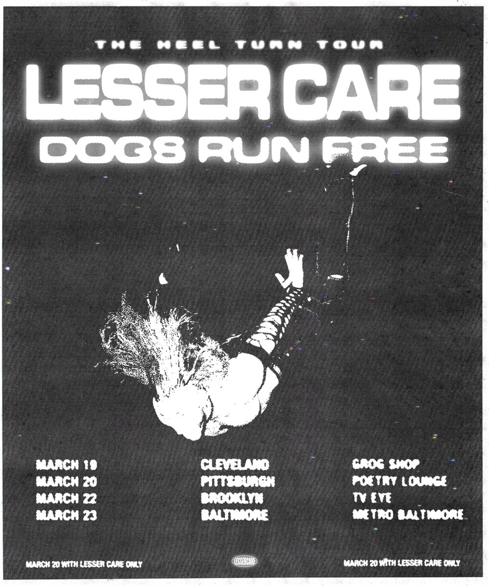 Playing a couple shows with lesser care