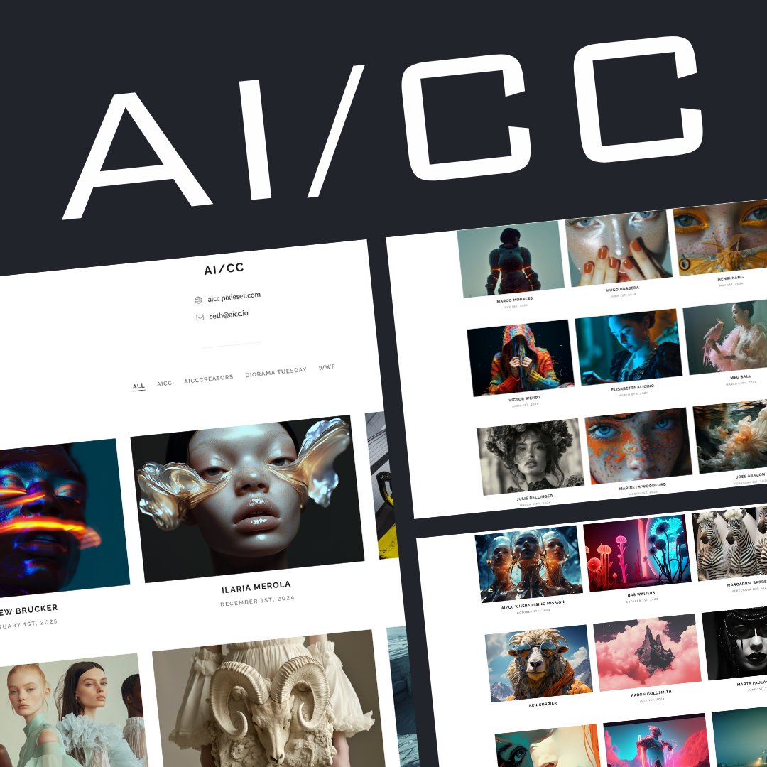 Join AI/CC: Where innovation meets artistry. Whether you're a seasoned pro or just starting, push boundaries, share your vision, and connect with top AI creators from around the globe Join our Discord, participate in our challenges, You might be the next featured artist!