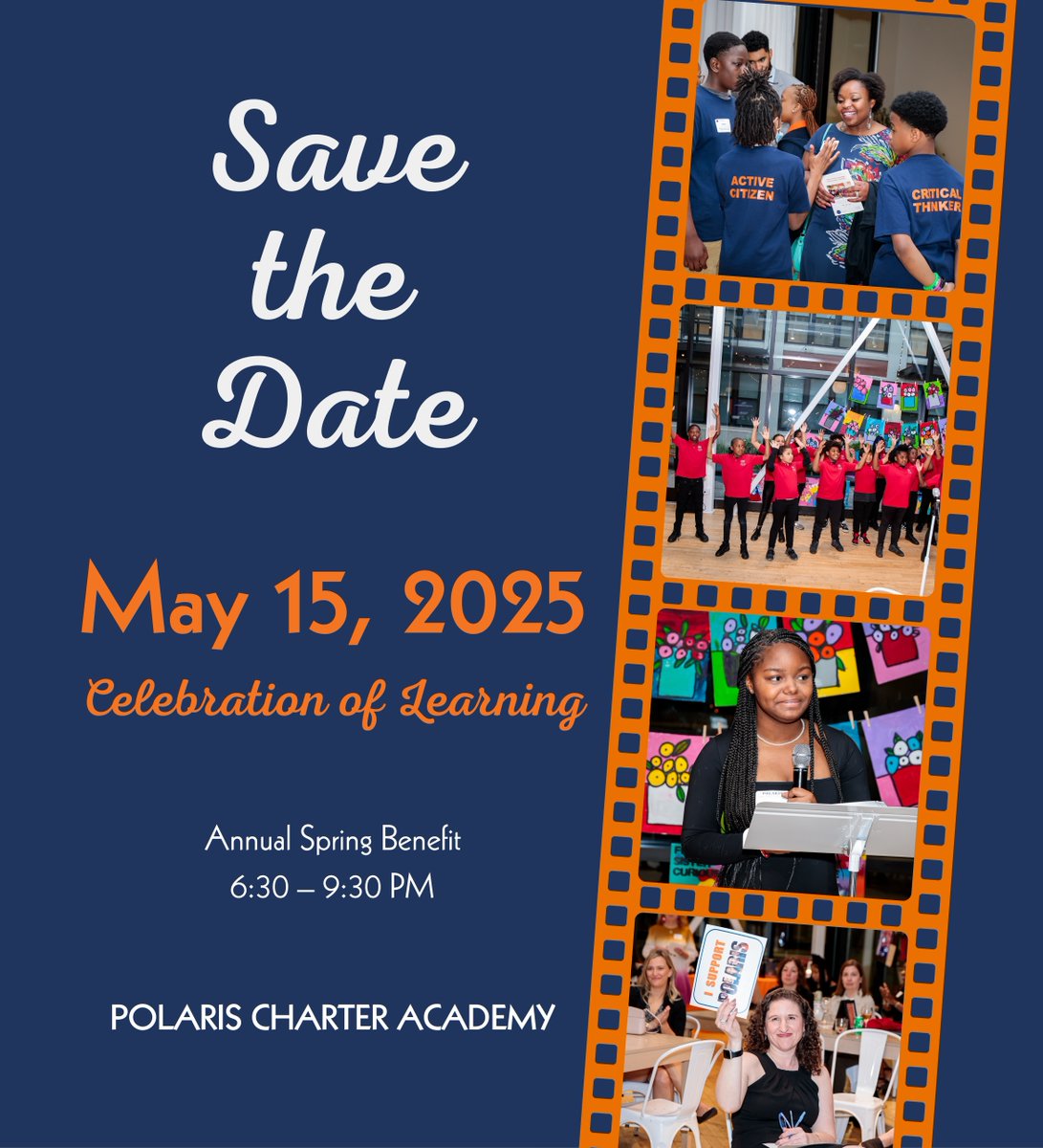 May 15 – Save the Date to Party with a Purpose! Mark your calendars to attend Polaris' Celebration of Learning benefit. Tickets will be available soon. Thanks for saving the date—we can’t wait to celebrate with you!mailchi.mp/pcachicago/sav…