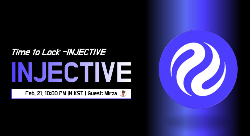 Edward__Park's tweet image. 🫡 [SPACE] Time to Lock-INJECTIVE

- Date: Feb. 21. 10PM in KST
- Link: x.com/i/spaces/1lPJq…
- Guest: Mirza, the injective gigachad

We will talk today with trench Worrior, long live survivor Injective. How did Injective survive, and how will Injective acheive more than