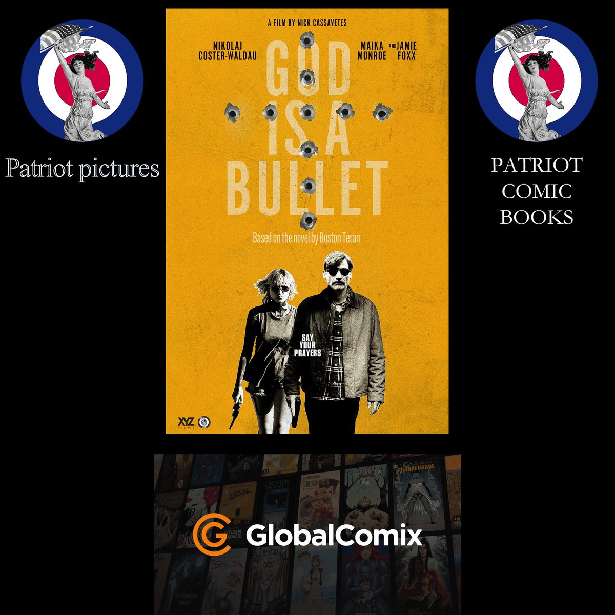 Patriot_Comics's tweet photo. BRAND NEW! The full graphic novel adaptation of God is a Bullet is available now digitally @globalcomix ! Go to https://t.co/JN55gNG66s or https://t.co/p6c3lqkceE to read the graphic novel.
https://t.co/a0fKUzhILb
#comicbook #graphicnovel #movie #adaptation #godisabullet #ncbd https://t.co/YQv6Muu5rw