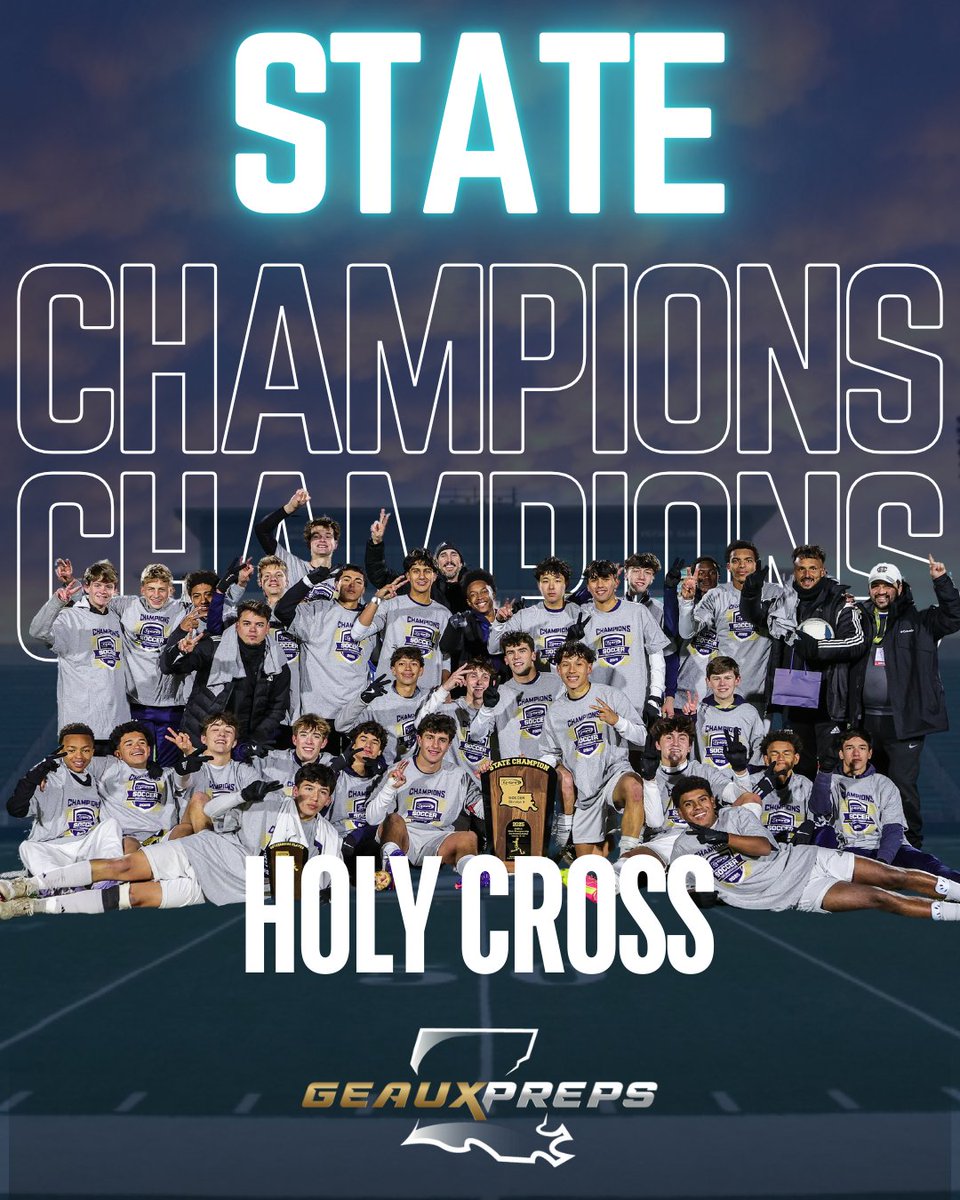 GeauxPrepsLA's tweet photo. 🏆 BACK-TO-BACK! 🏆 Holy Cross takes down Teurlings 3-2 to remain on top! Champions again! 

@HolyCrossTiger | @HolyCrossSchool https://t.co/71OroPxVcV