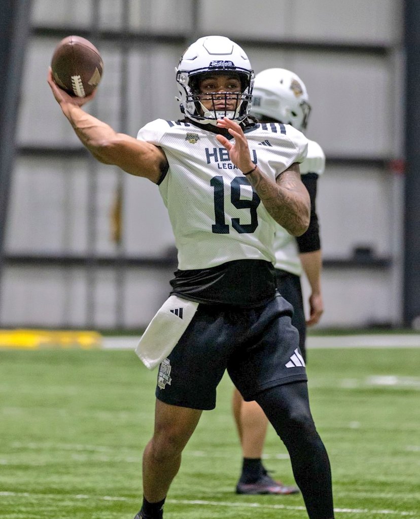 HBCU Legacy Bowl Practice, Jhaydon Sullivan (QB) from Savannah State