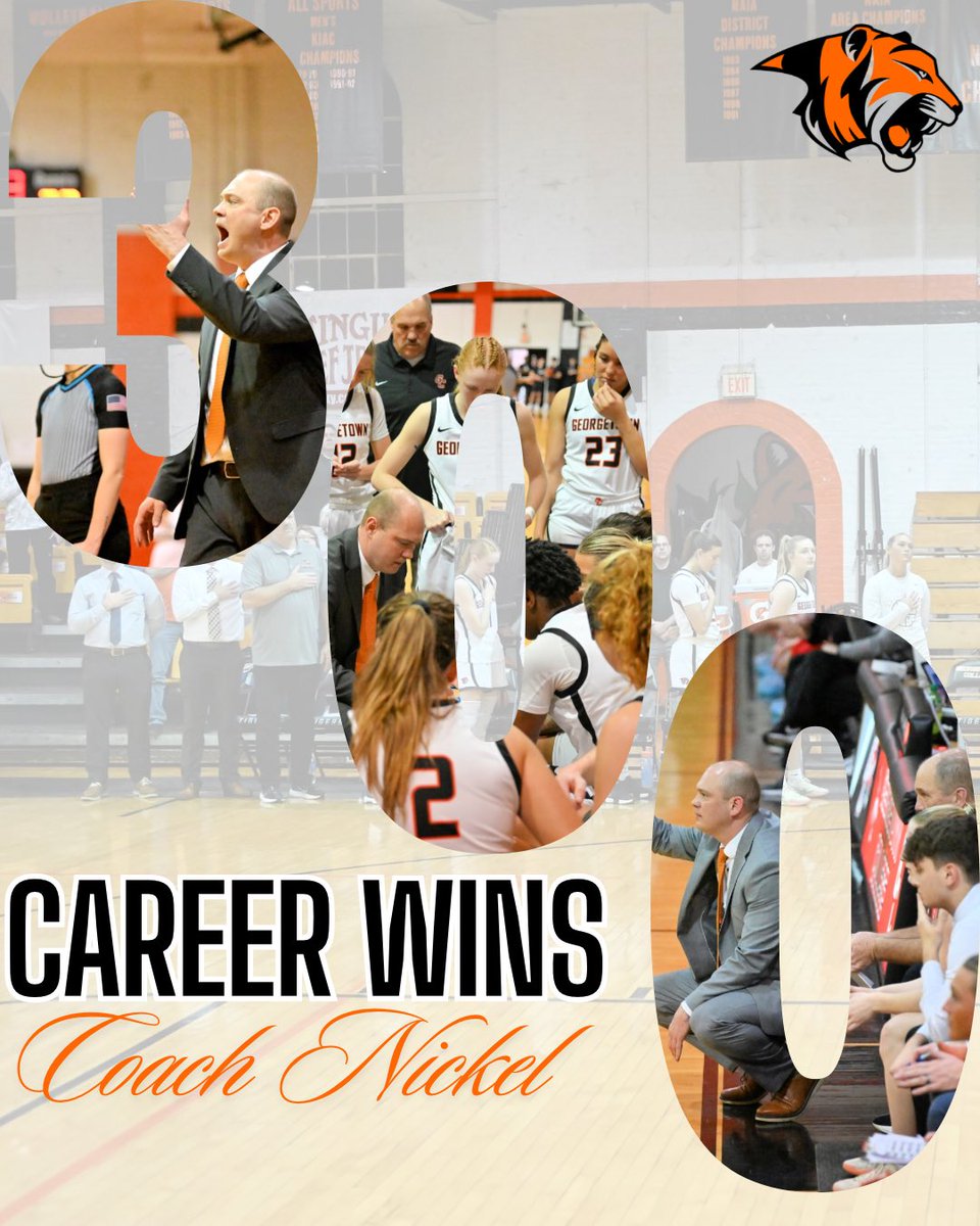 Winner and 300 career wins for Coach Nickel! 🐅🧡🏀