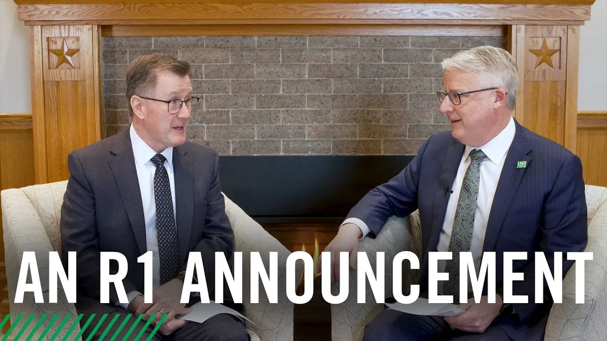 How UND achieved Carnegie R1 status — and why it matters.

📽️ youtube.com/watch?v=Ib3Q2O…

 #UNDproud