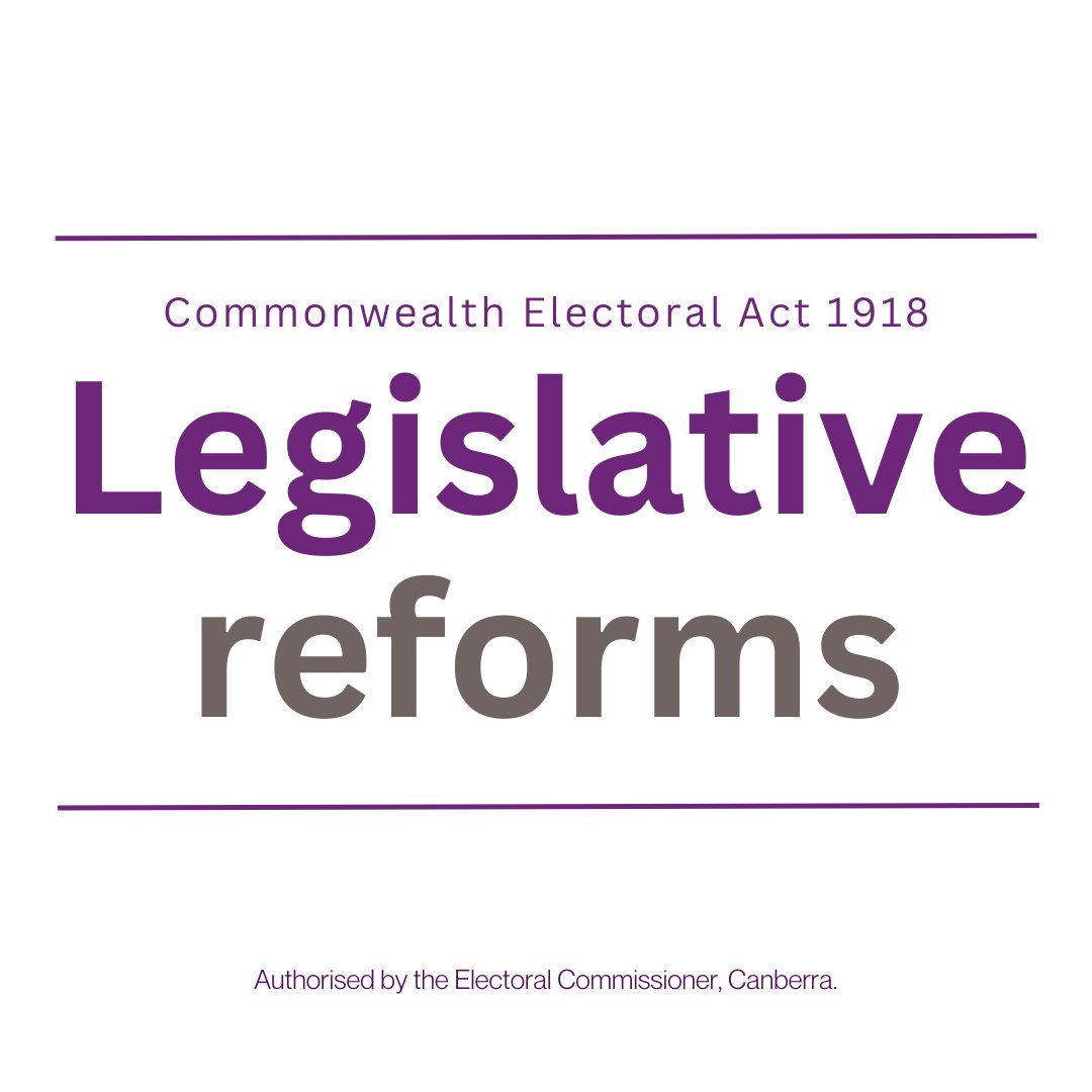 Changes to electoral laws that recently passed Parliament received Royal Assent yesterday.

For the 2025 federal election, technical changes will improve some processes for voters, particularly for voters with a disability.