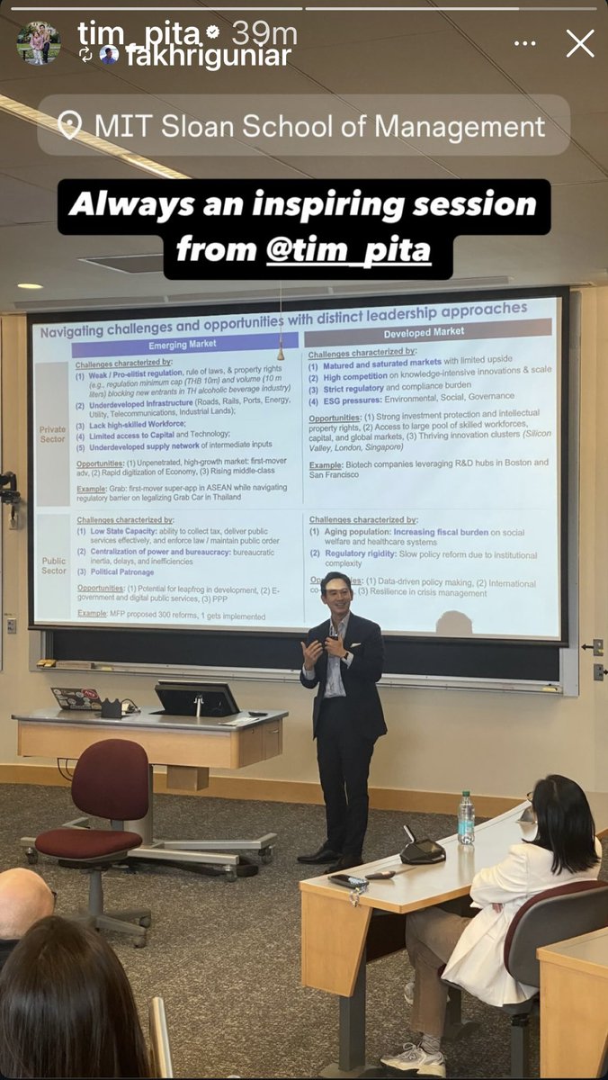 PressStops's tweet image. “ผมยังสามารถให้ความรู้ สร้างแคมเปญ และมีส่วนร่วมทางการเมืองในฐานะประชาชนได้” - Pita ที่ MIT 
#ทิมพิธา