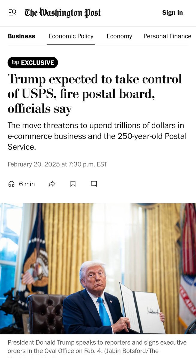DonaldGantz's tweet photo. @SenateDems if Trump takes the Postal Service we are all doomed. This is a death sentence for the American economy. The Postal Service is the backbone of the United States. This must be stopped before its irreversible. #usps https://t.co/6ZV0A76ygm