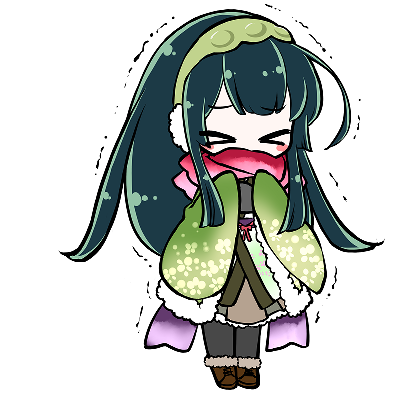 東北ずん子 「あともう少しで3月、暖かい日が待ち遠しいです(๑'ڡ`๑) #冬服」|東北ずん子🫛ずんだもん🫛公式のイラスト