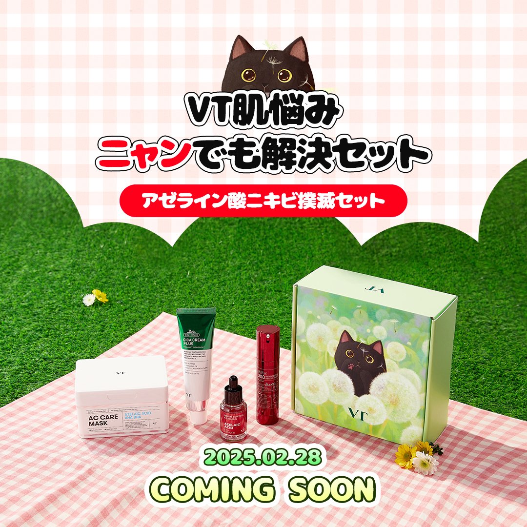 VT肌悩みニャンでも解決セット　アゼライン酸　ニキビ撲滅 🐈‍⬛VT肌悩みニャンでも解決セット🐈‍⬛ スキンケア迷子から卒業しま