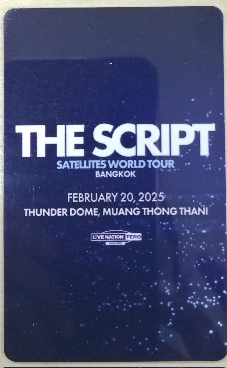 Asus634185's tweet image. #TheScriptSatellitesWorldTour
Bangkok 2025