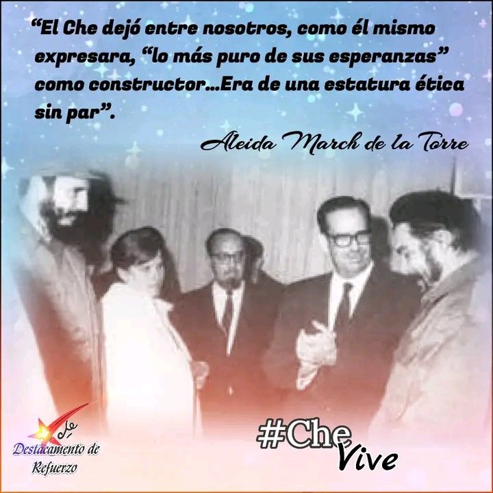 Che_Refuerzo's tweet photo. #DestacamentoDeRefuerzo//✍️"El Che dejó entre nosotros, como él mismo expresara, "lo más puro de mis esperanzas como constructor"...Era de una estatura ética sin par".
Aleida March de la Torre

#CubaViveEnSuHistoria
#JuntosPorVillaClara
#CheVive https://t.co/4CwAUfsw5H
