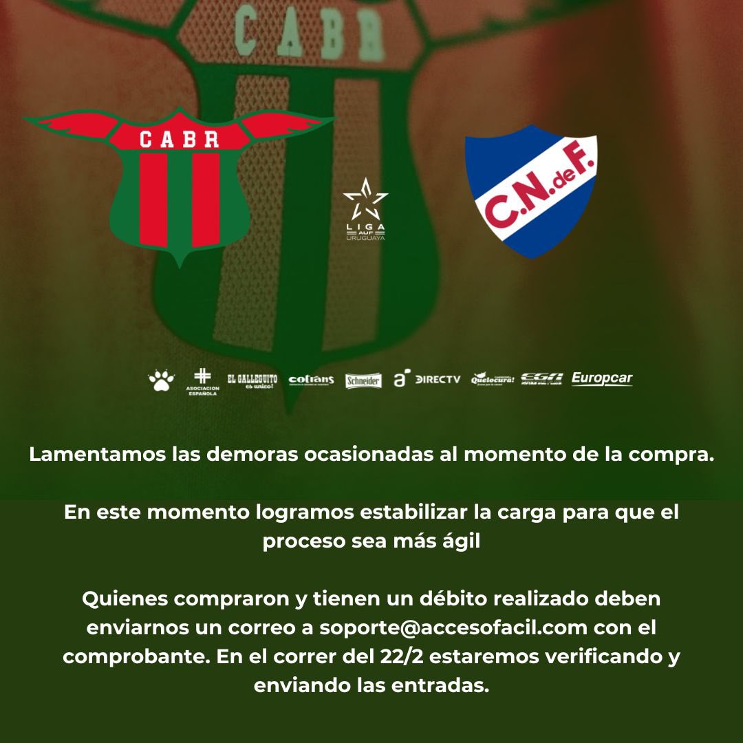 Ya puedes hacer tu compra accesofacil.queue-fair.net/tickets 🎟️⚽️

Si no recibiste tu ticket puedes enviar el comprobante a soporte@accesofacil.com ⚽️⚽️