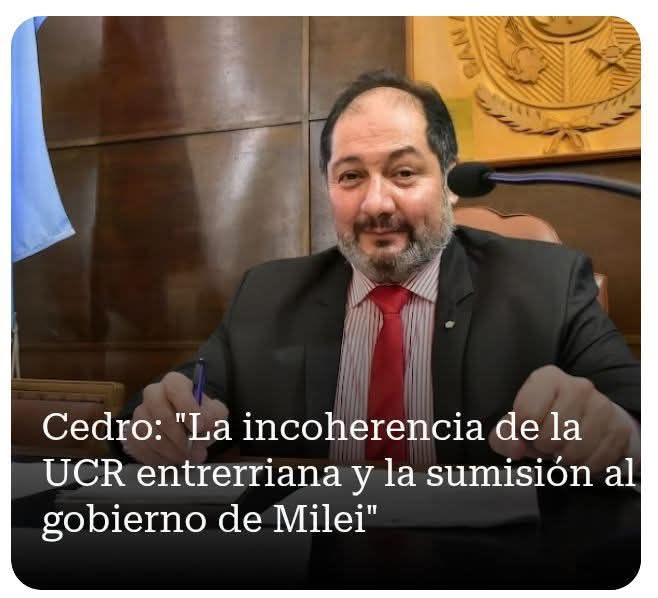 DrCedroDaniel's tweet photo. .@Senadora_Olalla ¿Acaso el miedo a las represalias se ha convertido en la nueva brújula del radicalismo? ¿O ya se han acostumbnrado a oficiar de furgón de cola, antes del PRO y ahora de LLA? Usted se olvidó de Illia y Alfonsín. 

➕ NOTA completa en 👇
https://t.co/GEjZhRHz7u https://t.co/Sg3uaWSRg8