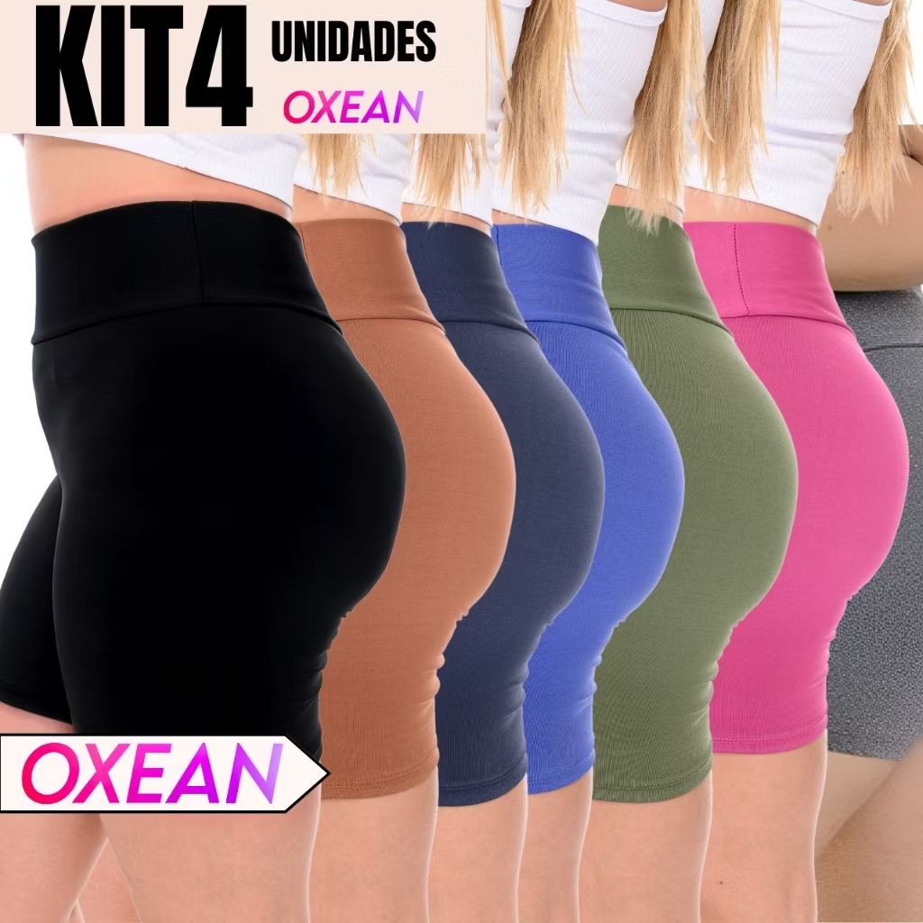 Dê uma olhada em Kit 4 Shorts Legging Feminino Meia Coxa Cintura Alta Bermuda Zero Transparência por R$58,90. Compre na Shopee agora! s.shopee.com.br/gBOWGNWFP?shar…