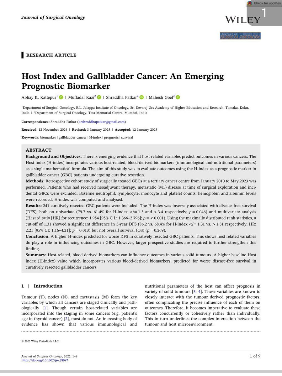 Happy to share our publication in JSO in GBC...thank u sir and ma'am for all the help and guidance....thank u Kazi for the inputs