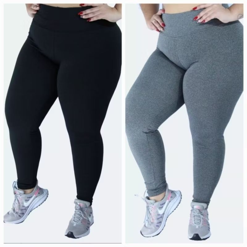 Dê uma olhada em KIT LEGGING PLUS SIZE EM SUPLEX CINTURA ALTA DUPLA G1 G2 G3 por R$49,89. Compre na Shopee agora! s.shopee.com.br/2B0CJAJoIx?sha…