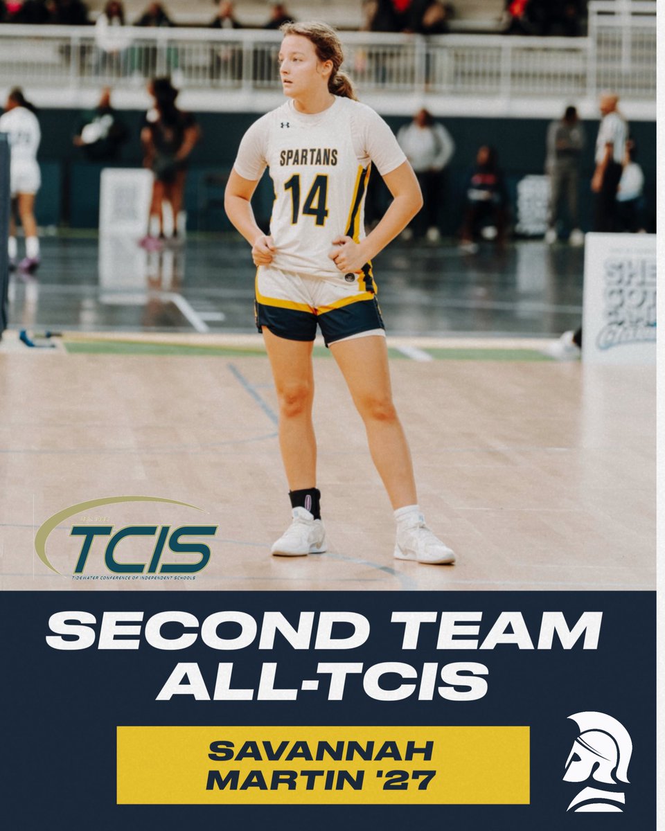 Steward's Girls Varsity Basketball (@stewardhoops) on Twitter photo Congratulations to Savannah Martin ‘27 for being named 2nd Team All-TCIS Conference.
The sophomore sharp shooter averaged 14 ppg & 4 rpg this regular season while shooting 53% from the floor! #GoSpartans #rvaW #804varsity <a href="/henricosports/">henricosports (from RVA Sports Network)</a> Congratulations to Savannah Martin ‘27 for being named 2nd Team All-TCIS Conference.
The sophomore sharp shooter averaged 14 ppg & 4 rpg this regular season while shooting 53% from the floor! #GoSpartans #rvaW #804varsity <a href="/henricosports/">henricosports (from RVA Sports Network)</a>