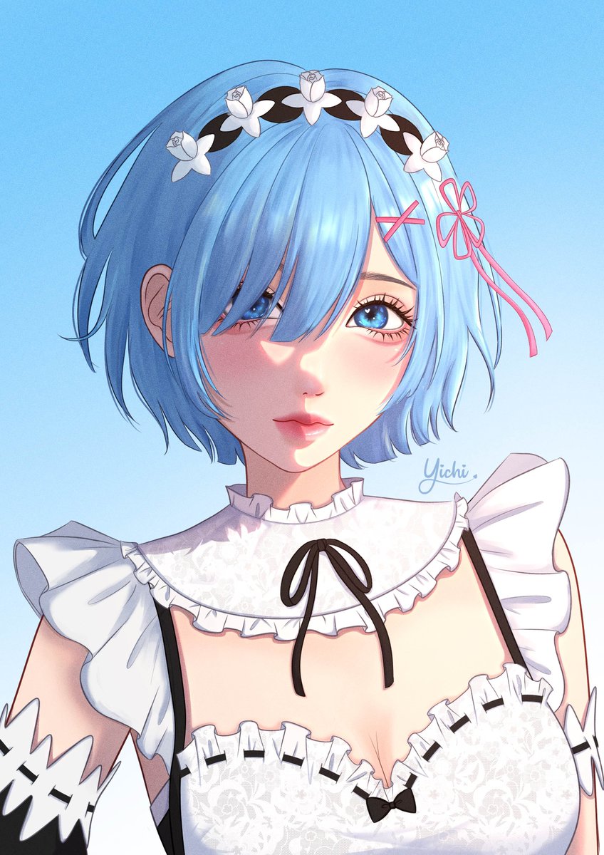 YichiArt's tweet photo. Re:Zero Rem 💙🤍 https://t.co/8MBU9wzcG3