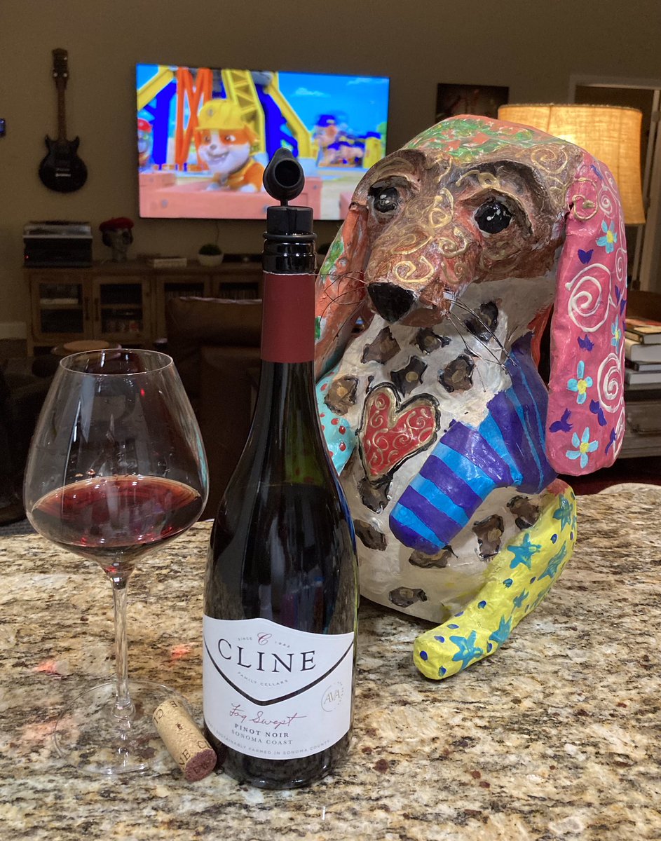 Rob (@askroby) on Twitter photo Good evening #PinkSociety Rob checking in from <a href="/StPeteFL/">St. Petersburg, FL</a> with a 2021 <a href="/ClineCellars/">Cline Family Cellars</a> Fog Swept Sonoma AVA Series Pinot Noir in my glass. As the granddaughters have settled in for the night the pups approve #Cheers🍷 Good evening #PinkSociety Rob checking in from <a href="/StPeteFL/">St. Petersburg, FL</a> with a 2021 <a href="/ClineCellars/">Cline Family Cellars</a> Fog Swept Sonoma AVA Series Pinot Noir in my glass. As the granddaughters have settled in for the night the pups approve #Cheers🍷
