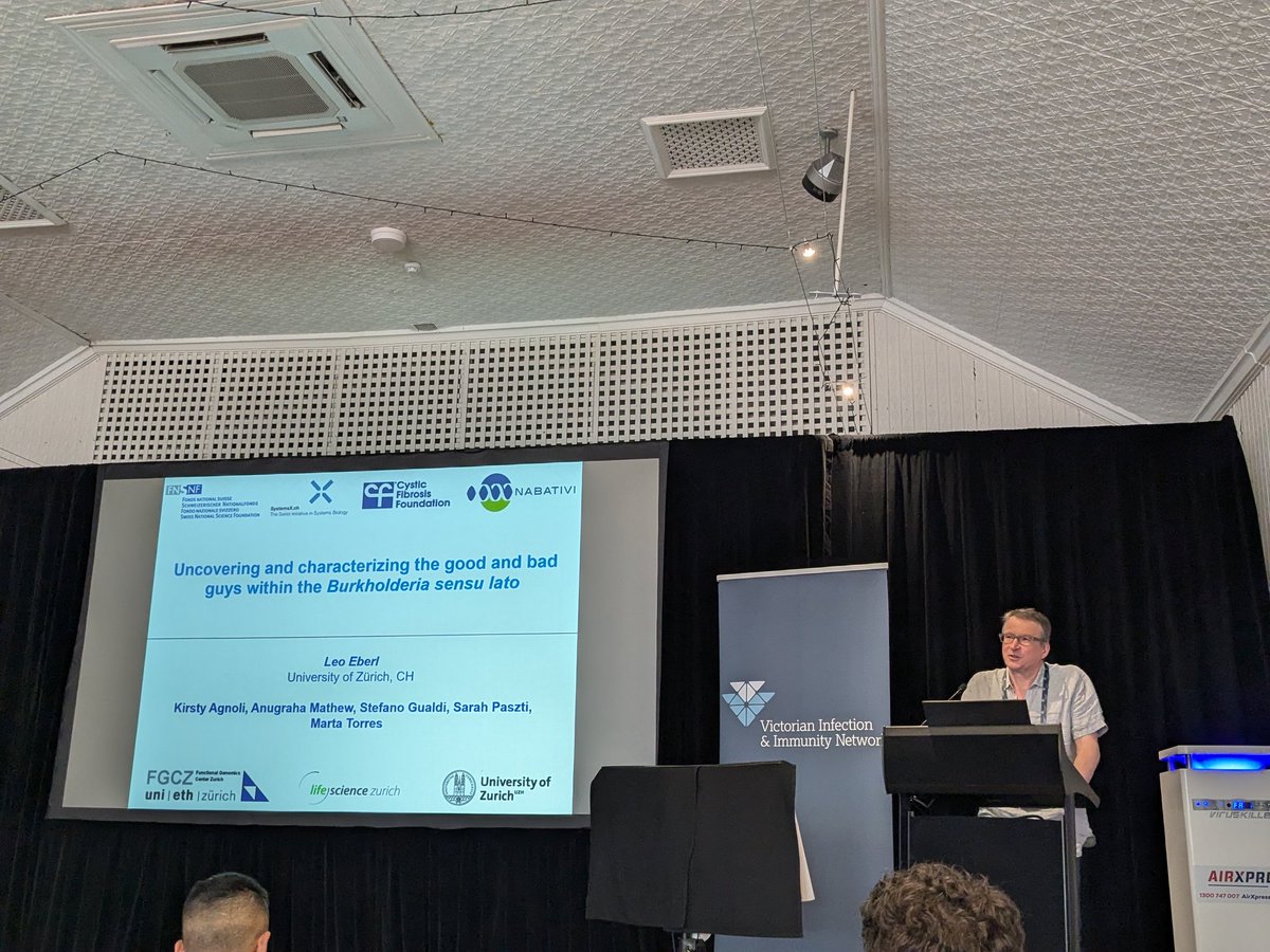 VIIN (@the_viin) on Twitter photo To end this conference with a bang, we have Professor Leo Eberl from the <a href="/UZH_en/">University of Zurich</a>, telling us all about uncovering and characterising the good and bad guys within the Burkholderia sensu lato. Sensu-tional! #Lorneiandi To end this conference with a bang, we have Professor Leo Eberl from the <a href="/UZH_en/">University of Zurich</a>, telling us all about uncovering and characterising the good and bad guys within the Burkholderia sensu lato. Sensu-tional! #Lorneiandi