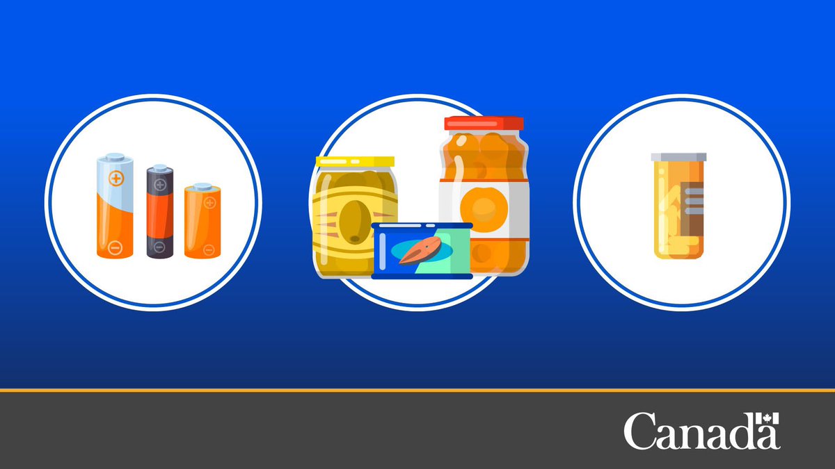 Remember to replace the things that will expire in your emergency kit at least once a year. This includes batteries, food, and medication. Learn more here:  getprepared.gc.ca/cnt/kts/index-…