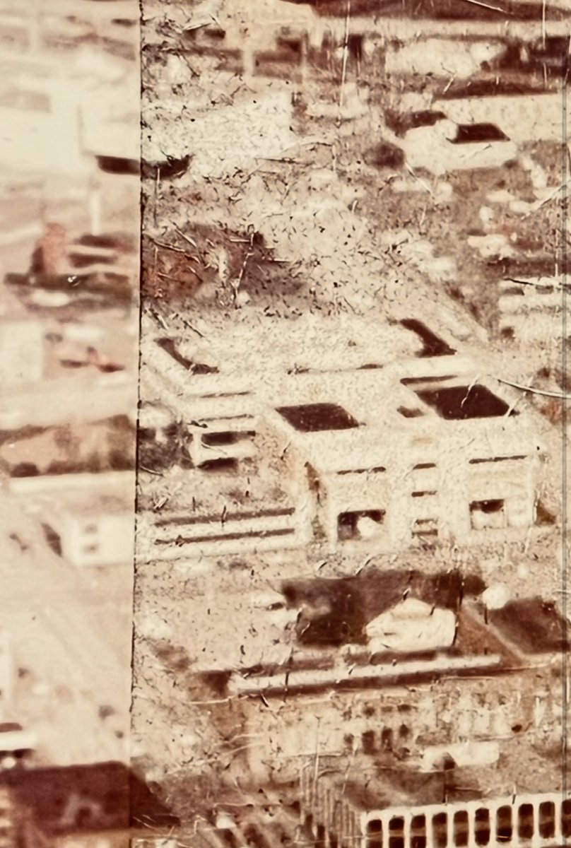JOseattle22's tweet photo. So I came across this really old photo at an estate sale the pic was taken in 1959.  KIRO  TV 7 would have been around for about a year, you can see in the circle Ch7 is on 3rd and broad way before the space needle/Seattle Center.  
The pic is looking east probably from a plane https://t.co/HnMJa3ndJH