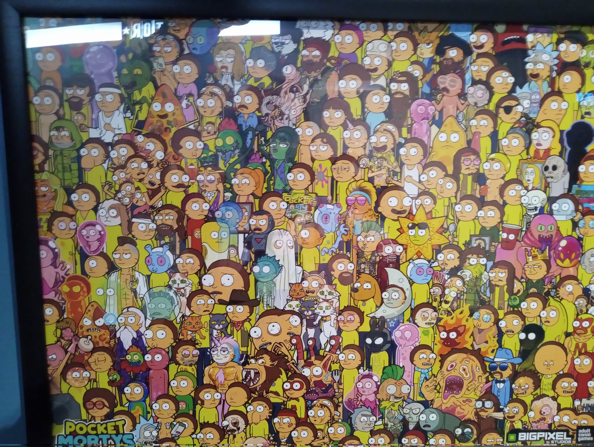 Gwendolyndolls's tweet photo. I spent the evening at the Owlchemy labs studio who developed or worked alongside the creators of Pocket Morty's in Austin, TX today as part of a meetup for game developers and local indie project leads.

Got to see a poster in person the public can't purchase, one which I need! https://t.co/oUXpw1MuqO