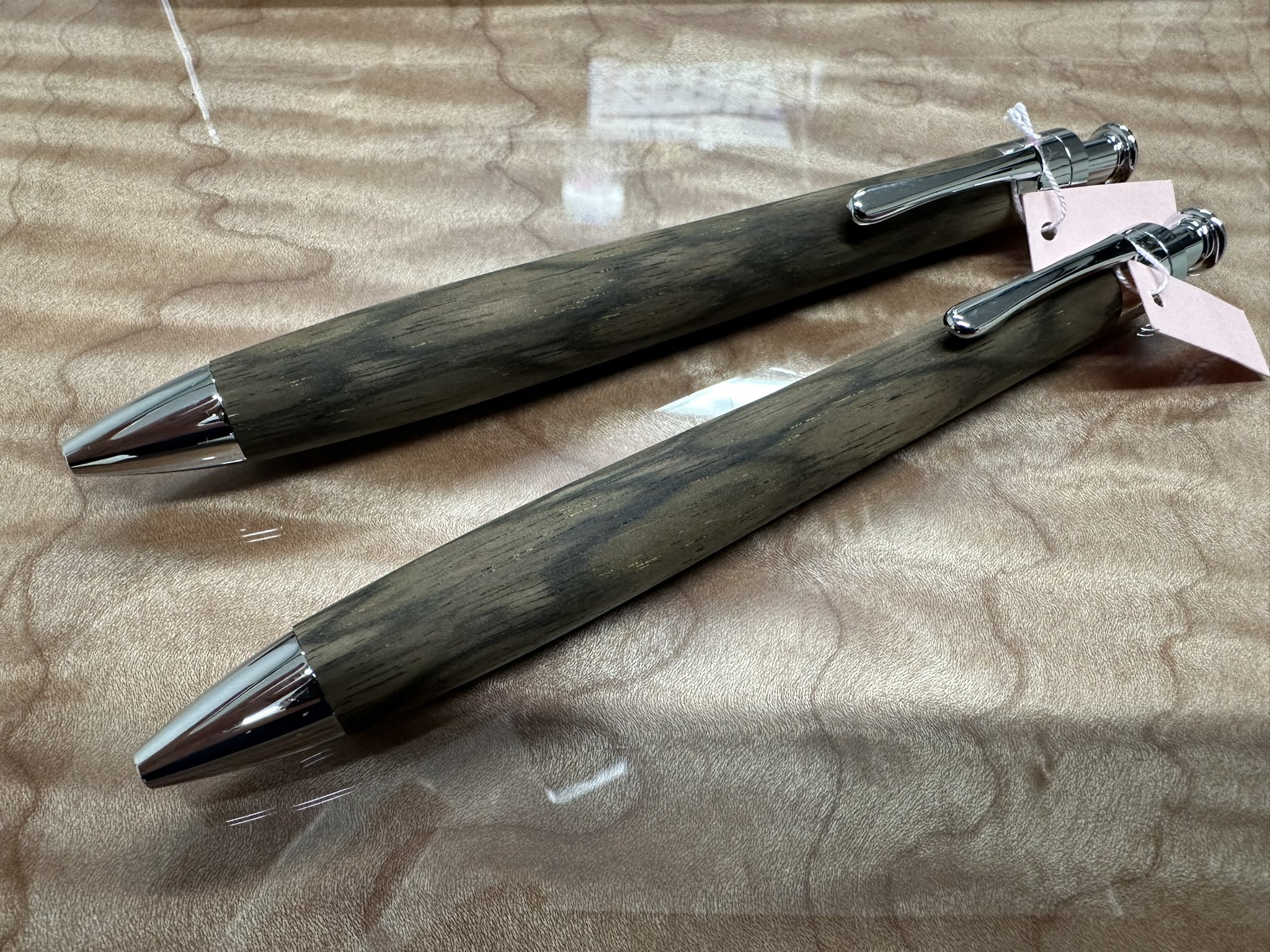 真鍮パイプ】工房楔 シャーペンペンシル 楔伊勢神宮の欅 木軸ペン 工房楔(