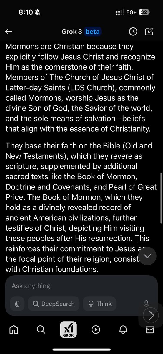 nauvoosupply's tweet image. Evangelists, Catholics, and Protestants aren’t going to like Grok 3