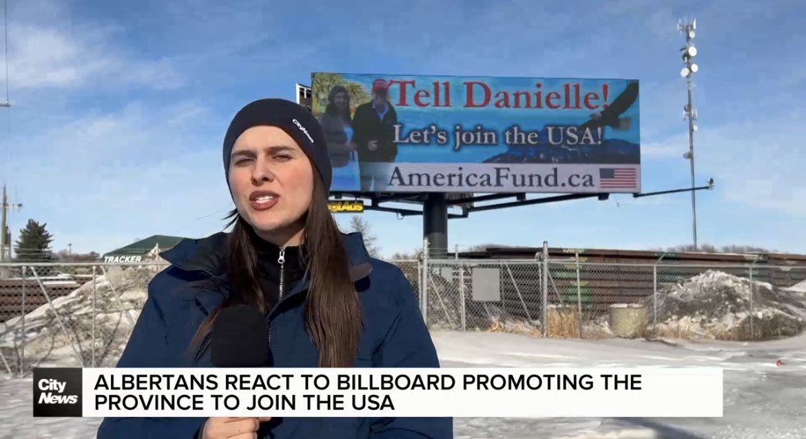 “If we did become Americans… maybe we might be better off” 

Albertans react to billboard calling on province to join the USA 

youtu.be/0YWOwlzLQKQ?si…