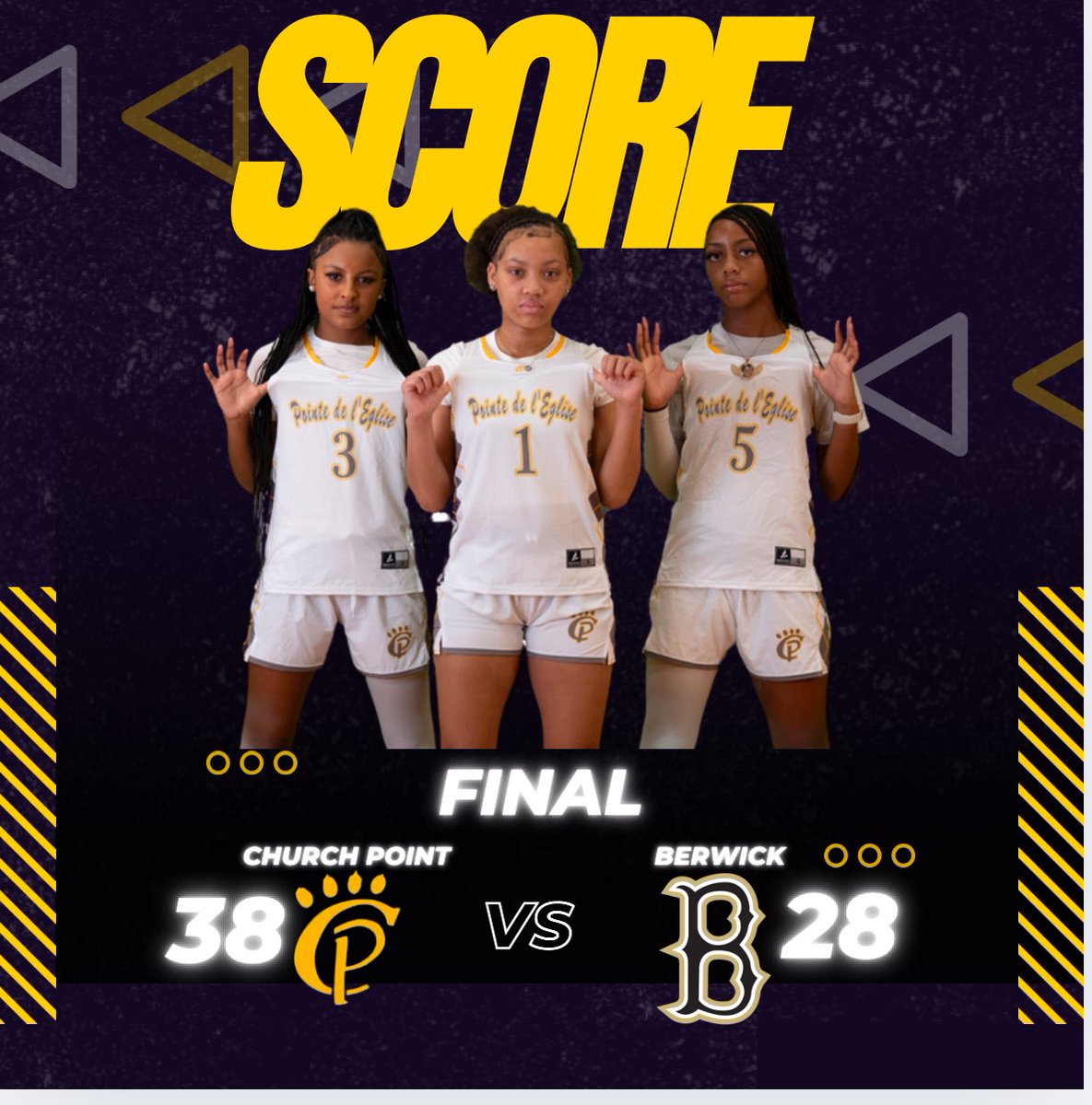 CPLadyBears's tweet photo. Upset Alert🚨🚨🚨
#21 Lady Bears take down #12 Berwick Panther. https://t.co/OL7czTlU4L