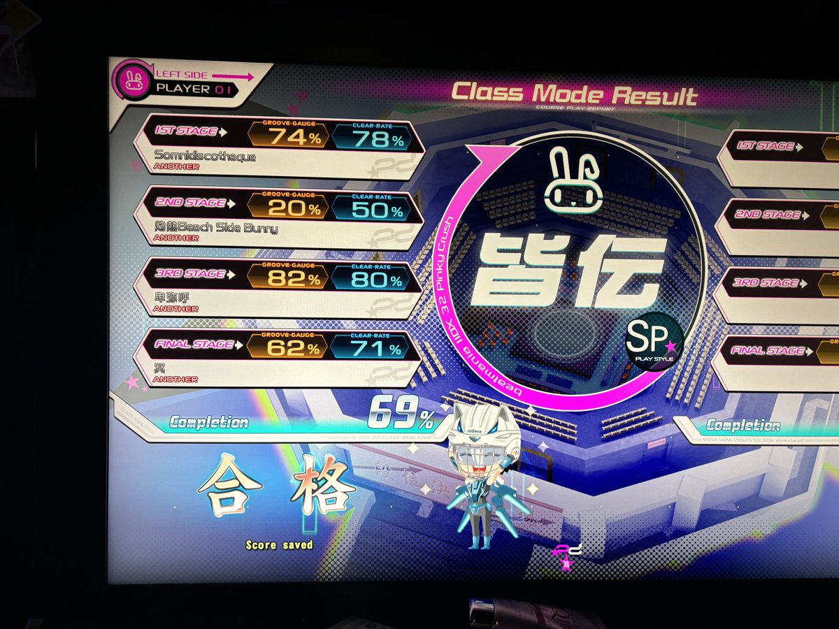 i am kaiden!!

clearing this course was by far, the most i have ever struggled in iidx but im so happy that i was eventually able to get it

i’m very grateful to be one of americas newest female kaidens. thank you to everyone that has supported me ♡