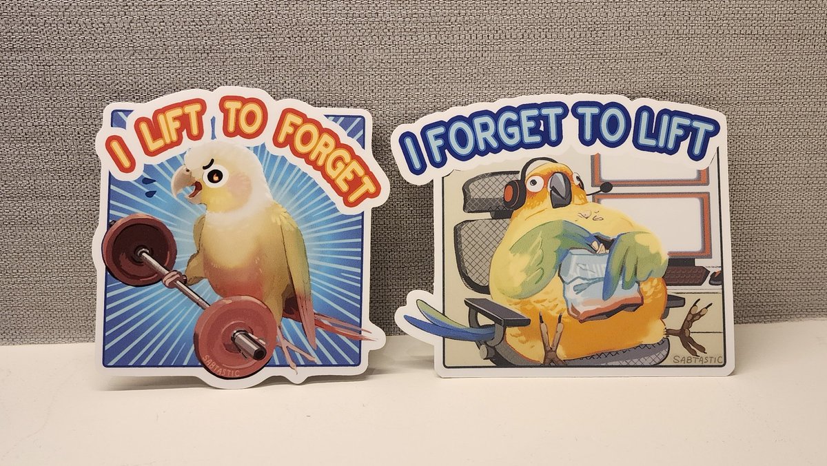Sabtastique's tweet photo. New parrot stickers arrived in time for #FANEXPOVancouver tomorrow! https://t.co/ITlLap1rNt