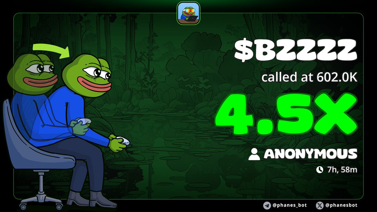ThePlobble's tweet image. Just a few casual memecoin trades in the VIP &amp;amp; free TG

VIP
$BZZZZ - Called at 602k &amp;amp; it hit 2.8m - A great 4.5x to start off with! 🚀
CA:
3KiSkVkvqExtPqANkLV4ze1JdJaeuQPheNcQ2JZWDECg

Free
$RISE - Called at 1.3m &amp;amp; it hit 6m - Nice 4.5x
CA:…