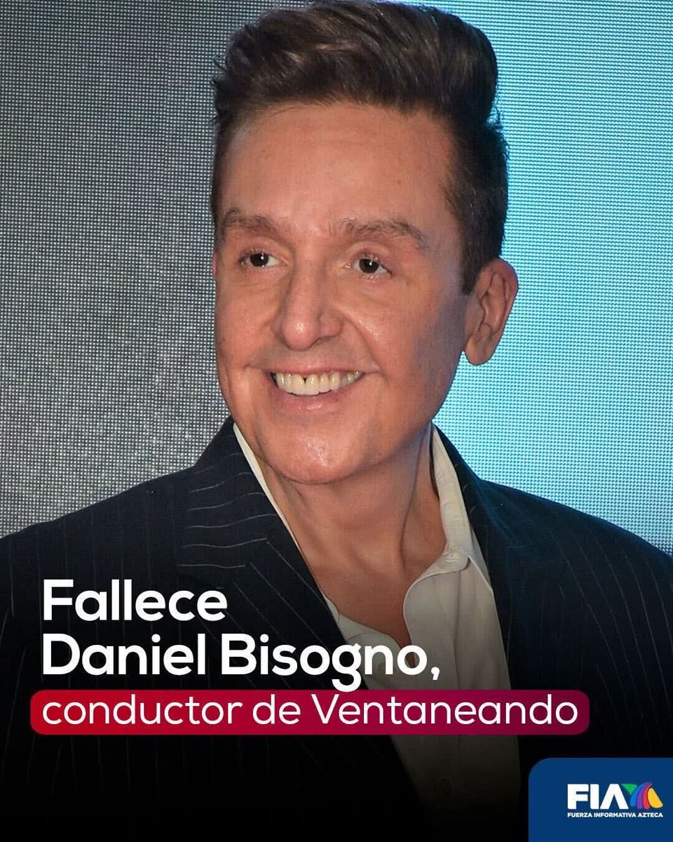 🔴 #ÚLTIMAHORA | Falleció Daniel Bisogno, conductor del programa Ventaneando.

QEPD 🕊️✝️