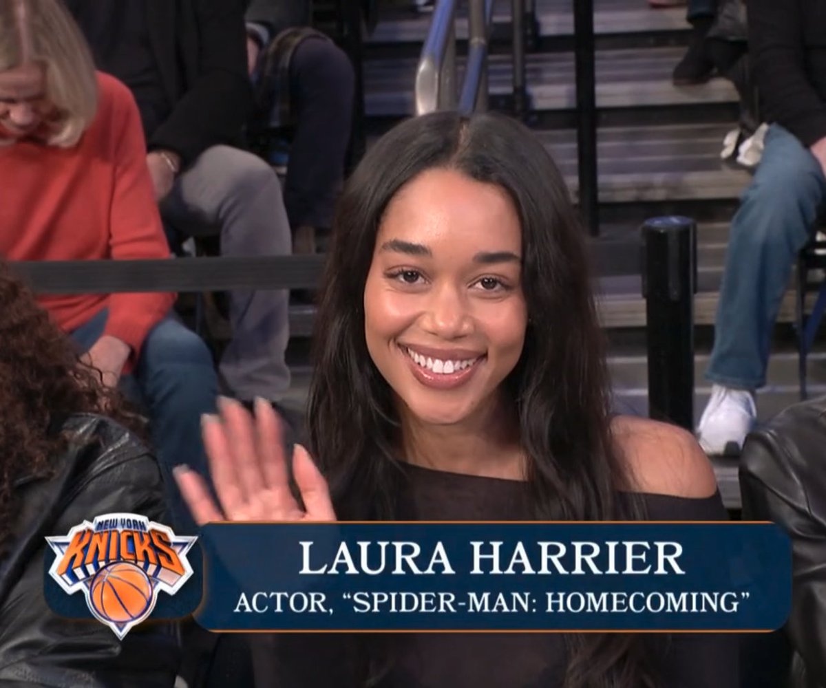 NBA_NewYork's tweet image. Laura Harrier courtside